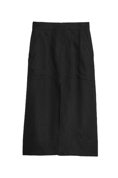 Banana Republic, Linen Midi Skirt (Was $120) 