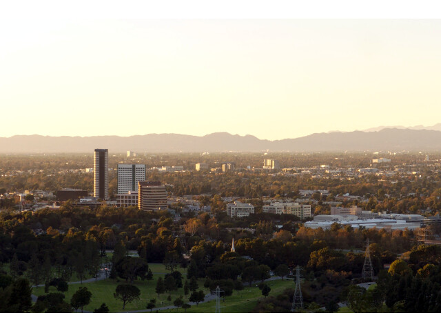 Burbank media district from Griffith Park 2015-11-07 image