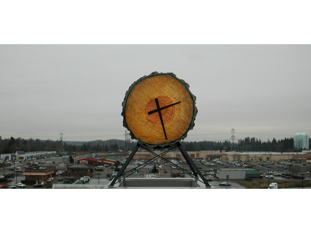 Federal Way Transit Center Clock Skyline image