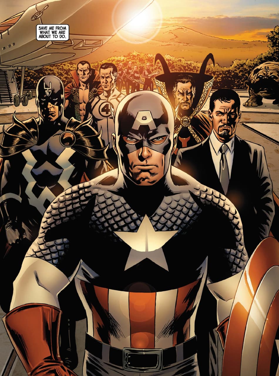 Captain America reassembles the Illuminati.