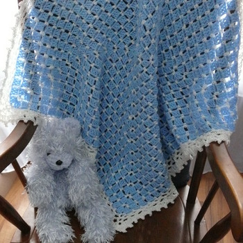 Little Boy Blue Baby Blanket