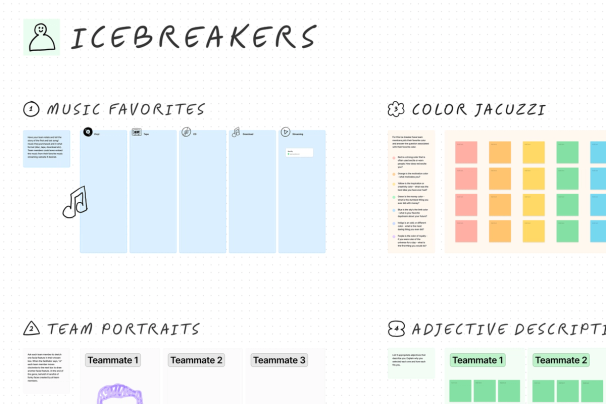 An icebreaker template to warm up your team in unique and encouraging ways