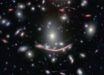 In this Hubble image of Abell 370, the host galaxy where the 44 stars were discovered appears several times. Image credit: NASA.