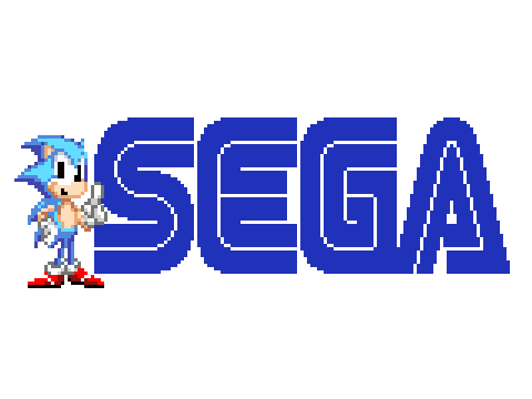 Sega Logo With Sonic