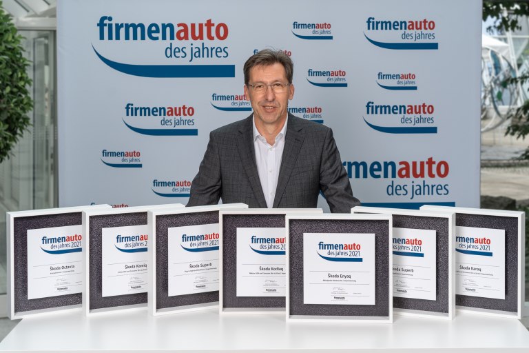 ŠKODA AUTO wins seven titles in ‘Company Car of the Year 2021’ competition