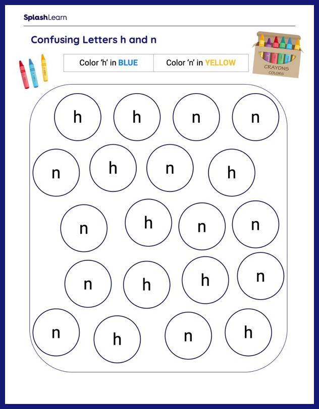 Is it h or n? Worksheet