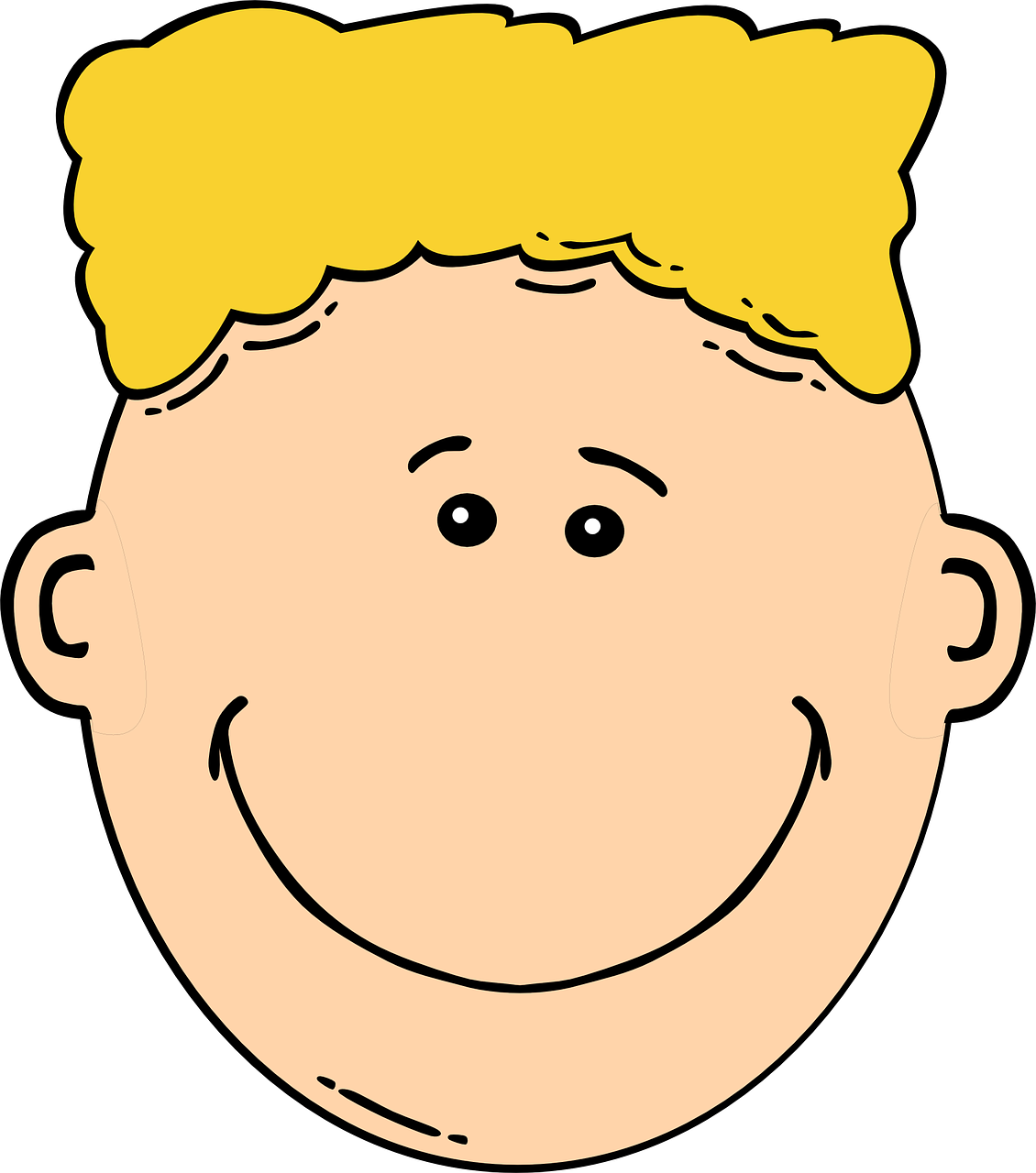 Boy Smiley Face Clip Art