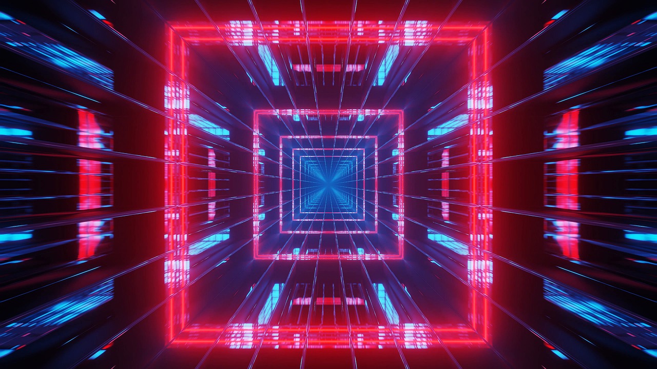 Neon Red Blue - Free image on Pixabay