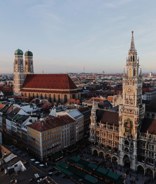 Munich, where b2venture has an office.