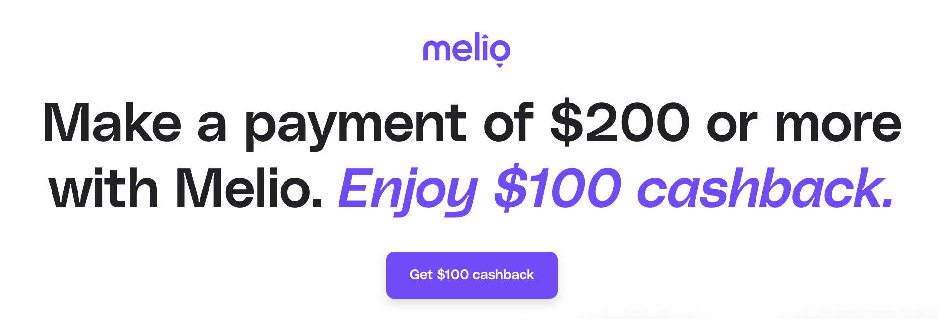 Melio offer