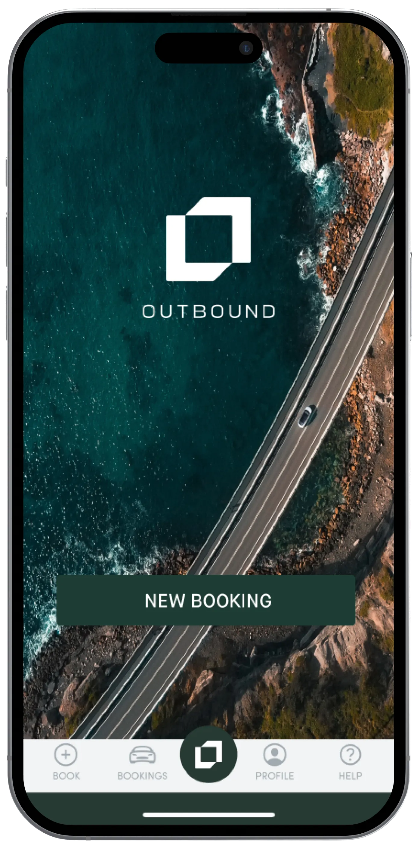 Outbound splash screen on an iPhone 13