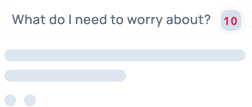 What do I need to worry about? 