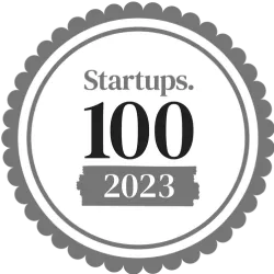 Startups 100 2023 certificate