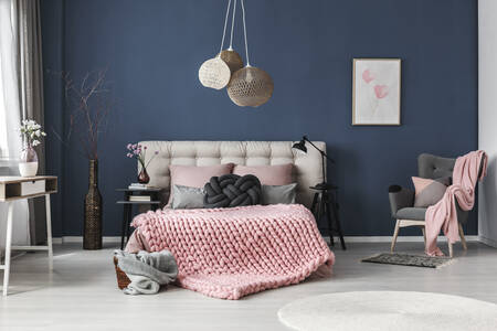 グレーのリビングルーム