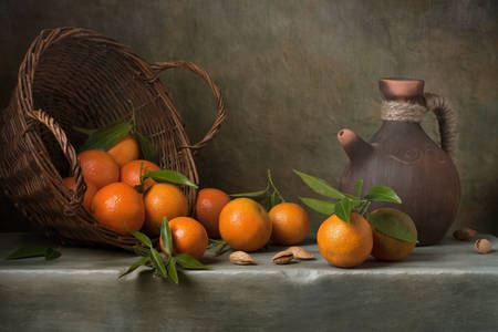 Oranges sur la table