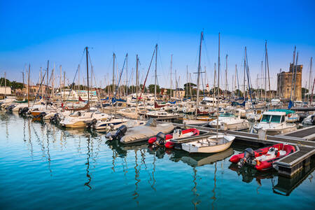 Boats in the port of La Rochelle