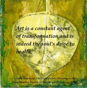 Cathy Malchiodi Art Therapy Quote