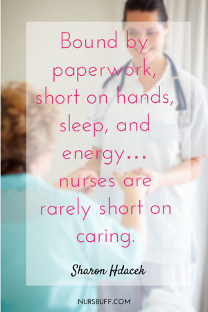 caring nurses quote