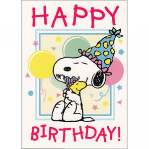 ... 】 SNOOPY（スヌーピー）/ HAPPY BIRTHDAY! たて (active