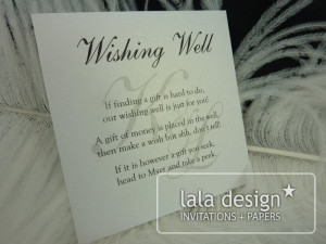 Weddings-Gift Cards/Wishing Well Cards