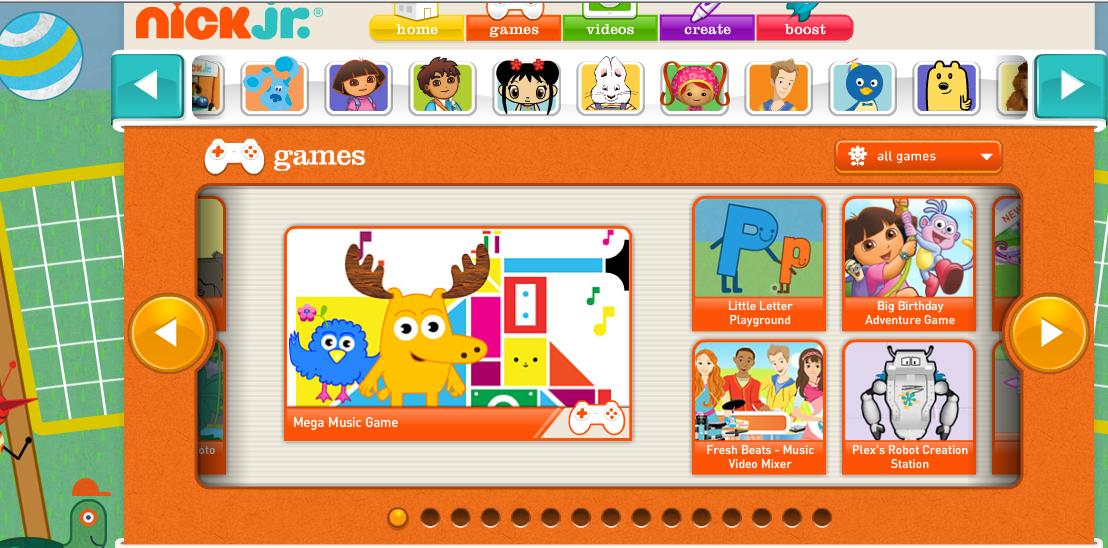 Nick Jr Art Games