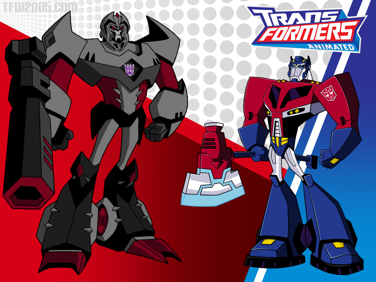 Transformers Animated Optimus Prime Vs Megatron