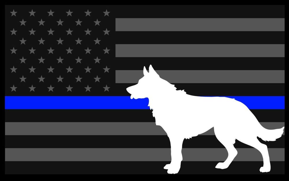 Thin Blue Line K9 Wallpaper