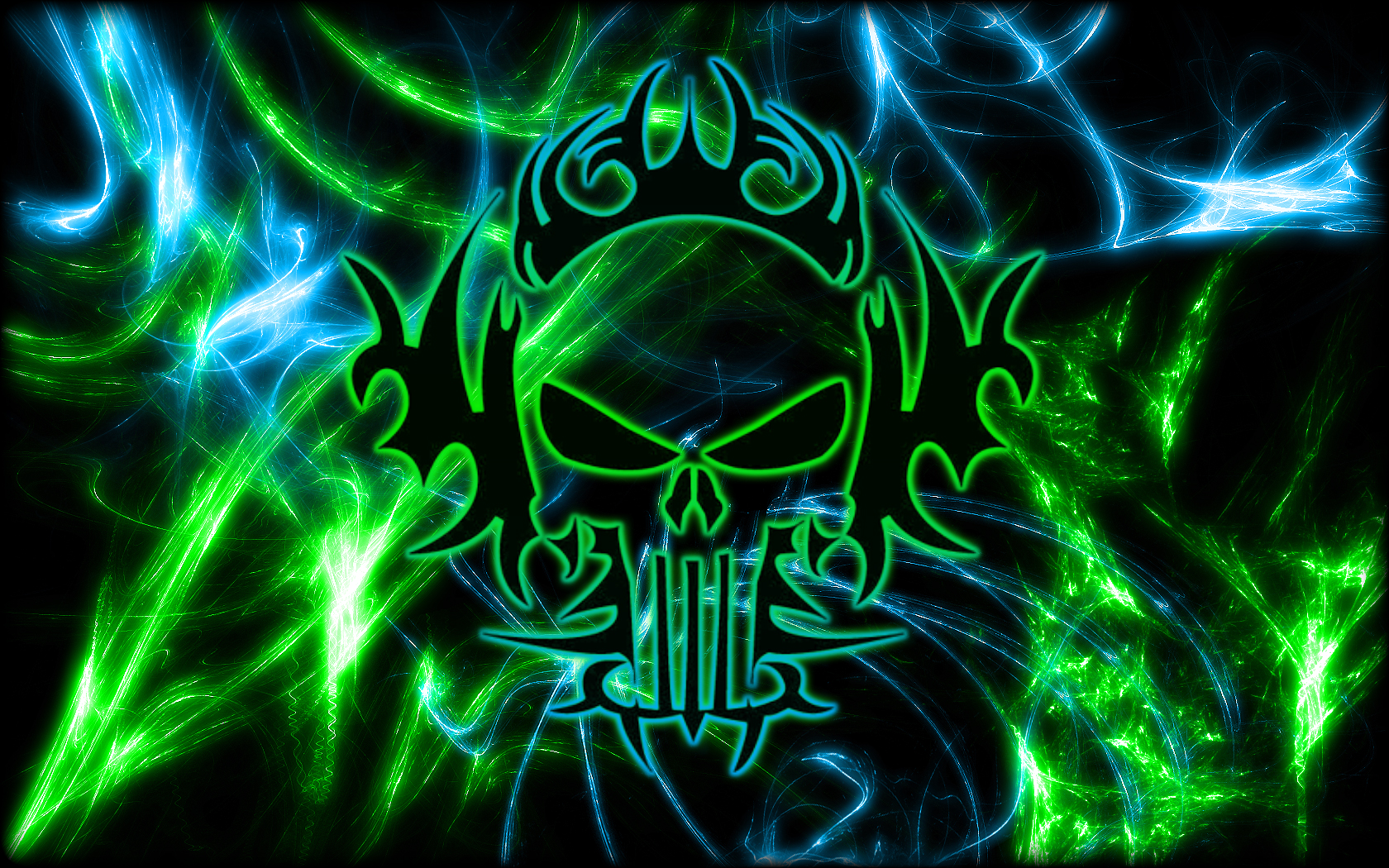 Green Tribal Wallpaper