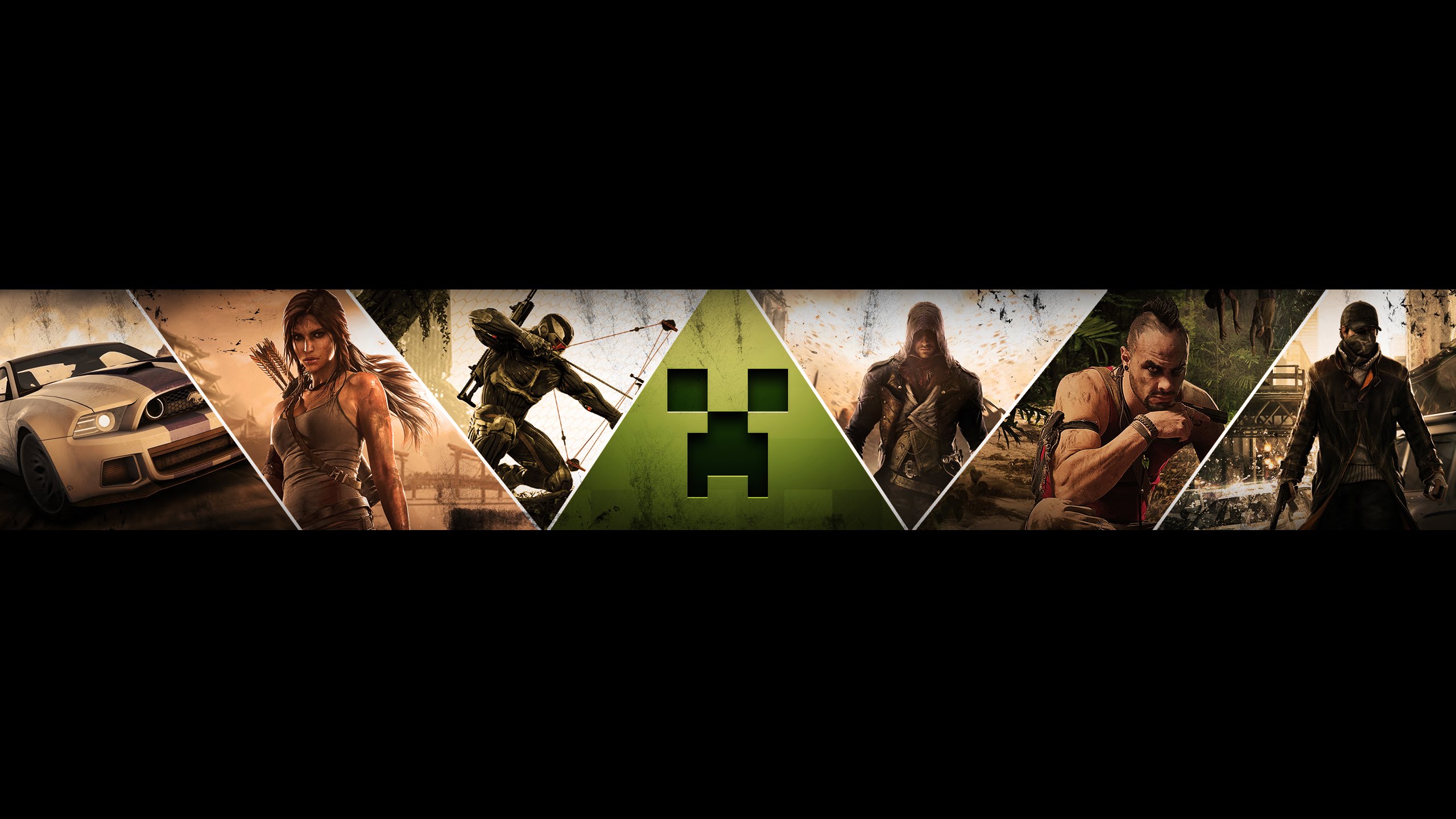 Gaming Youtube Banner 2048x1152 - Black Background, Photos, And ...