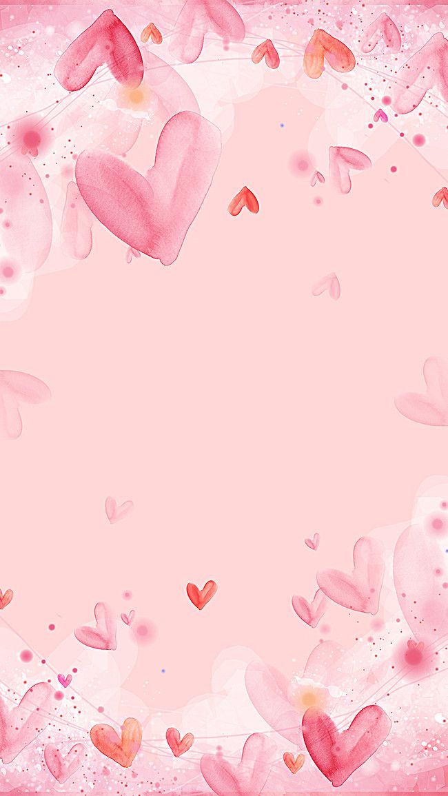 Pink Simple Heart Background Design Wallpaper Image For Free Download   Pngtree  Pink heart background Pink wallpaper backgrounds Heart  background