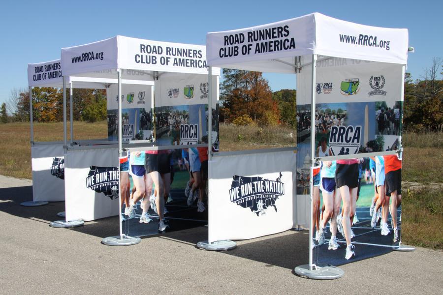 5x5 tents for the Road Runners Club of America