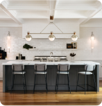 Modern kitchen island