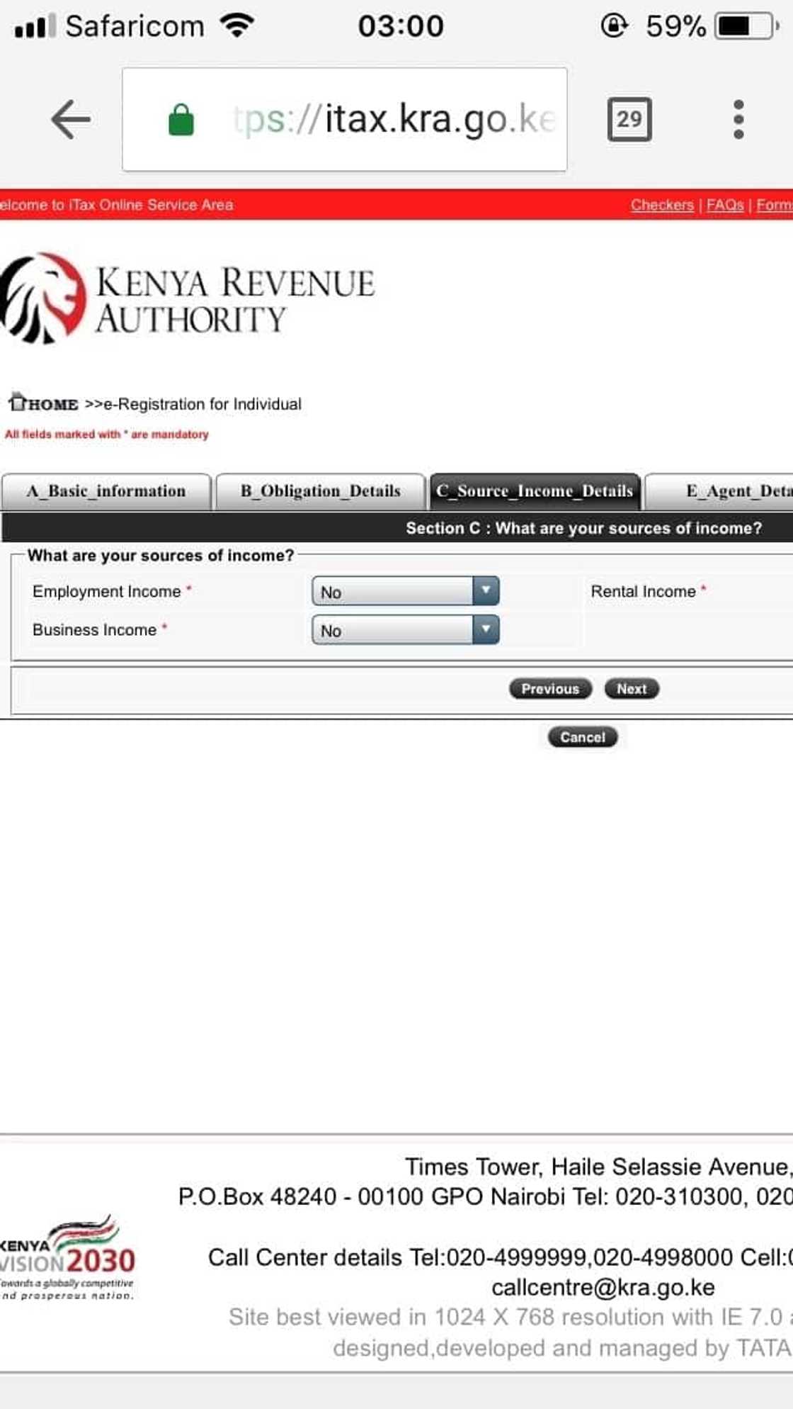 KRA pin application procedure- Step 5