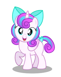 Size: 2050x2564 | Tagged: safe, artist:aleximusprime, derpibooru import, princess flurry heart, alicorn, pony, g4, bow, cute, female, filly, flurrybetes, foal, hair bow, image, looking at you, older, older flurry heart, png, simple background, solo, tail, tail bow, transparent background, vector