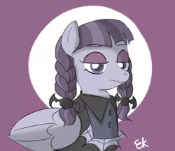 Size: 1500x1300 | Tagged: safe, derpibooru import, inky rose, pegasus, pony, honest apple, cute, goth, inkybetes, lidded eyes, solo, unamused