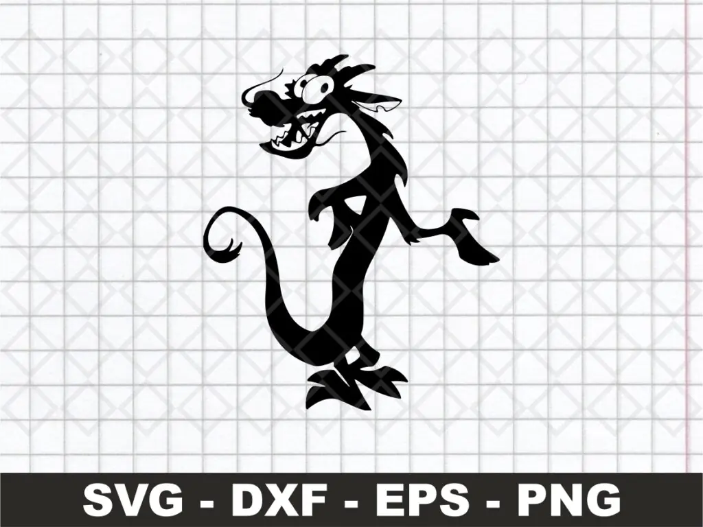 Mushu Disney Mulan SVG Cricut, Vector, PNG