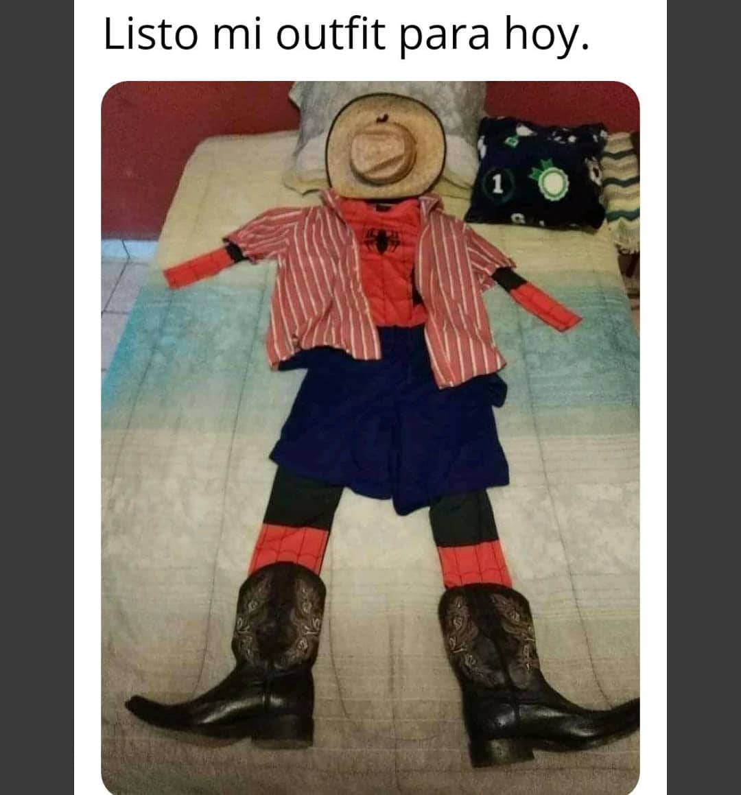 Listo mi outfit para hoy. - Memes