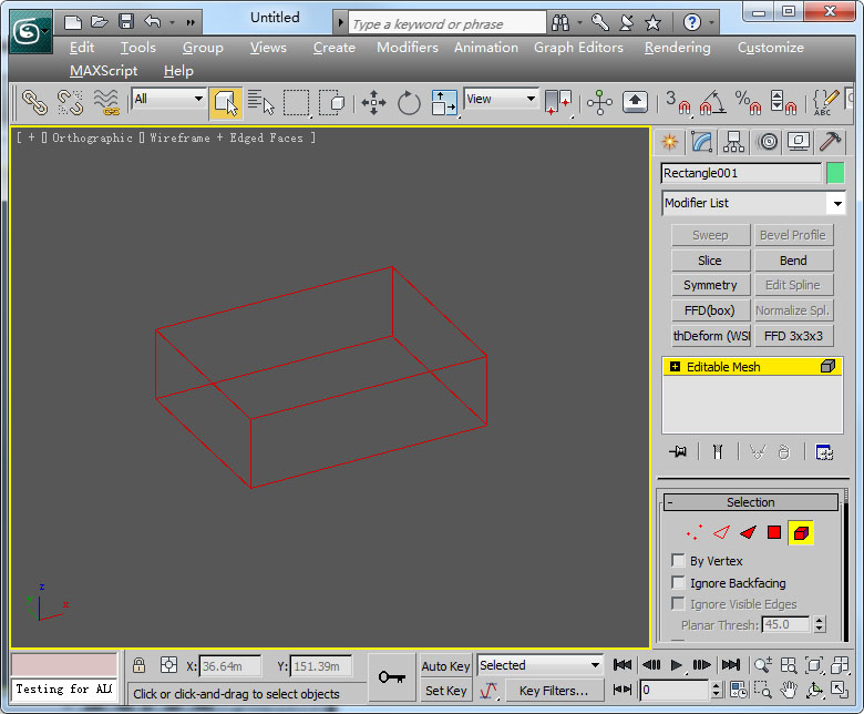 3dmax�б༭����ѡ���治����ֻ��ʾ�߿�Ľ���취