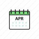 apr, april, calendar, month