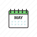 calendar, may, month