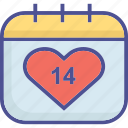 valentine day, calendar, fourteen feb, february