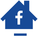 facebook, home, house, social