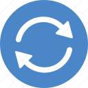 blue, circle, refresh, reload, rotate, sync, update