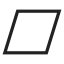 parallelogram, figure, form, geometry, graphic, line, shape 