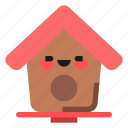 birdhouse, bird, nest, emoji