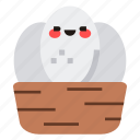 nest, egg, easter, birdhouse, emoji