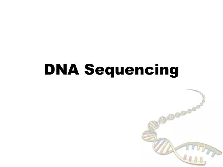 dna sequencing