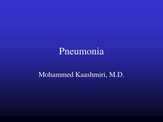 Pneumonia