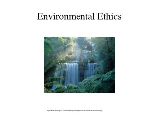 Environmental Ethics