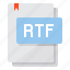 document, file, file type, paper, rtf 